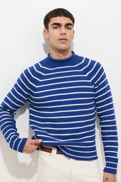 Alex Striped Rollneck in Cotton