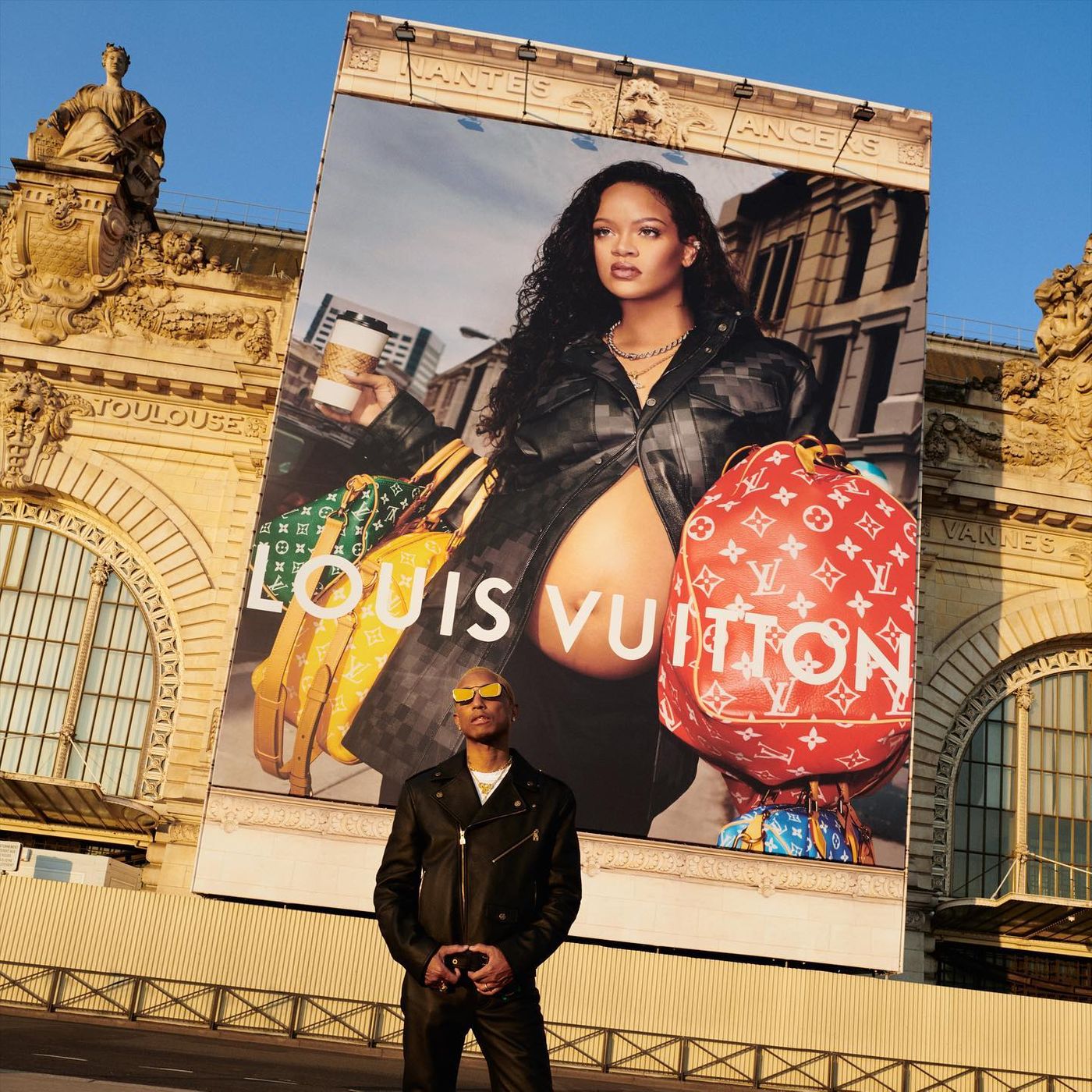 Pharrell Teases Louis Vuitton Football-Inspired Jersey at Paris