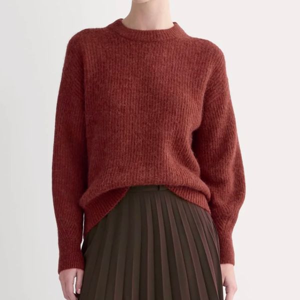 Everlane The Cocoon Crew in Alpaca