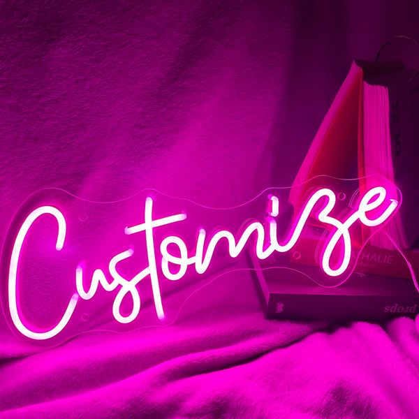 Customize your own neon sign