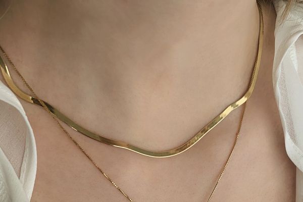 Minimalist 18k Rose Gold Plate HONEYCAT Figaro Chain Bracelet in 24k Gold Plate Delicate Jewelry or Silver 