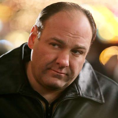 James Gandolfini as Tony Soprano.