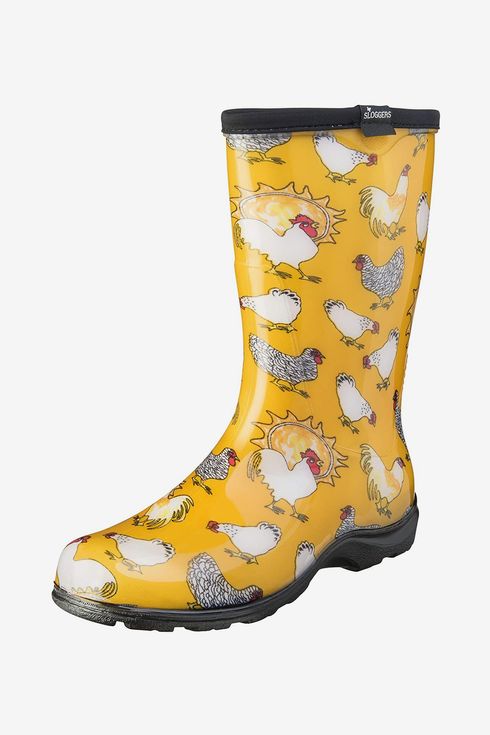 Colorful Printed Mid-Calf Garden Shoes with Comfort Insole Ladies Short Rain Boots K KomForme Women's Waterproof Rain Boots