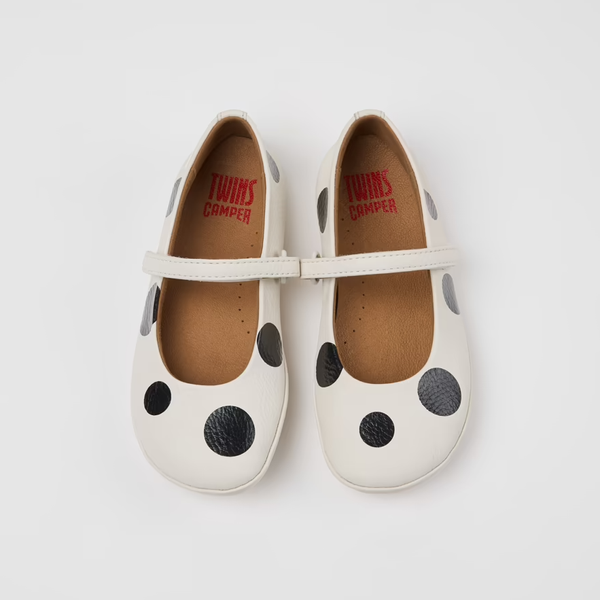 Camper Twins Leather Kids' Ballerinas