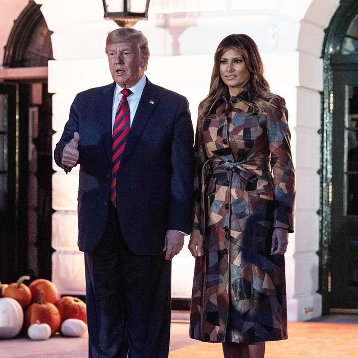 Donald Trump And Melania Try To Give Out Halloween Candy