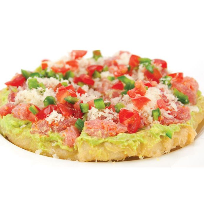 Sushi pizza: not so appetizing.