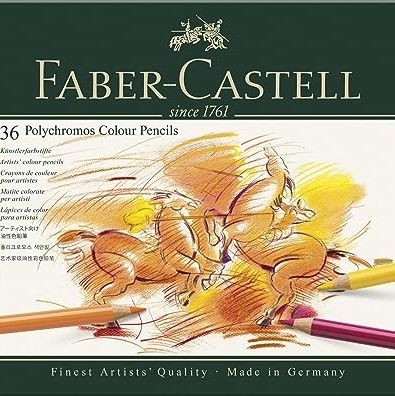 Faber-Castell Polychromos 36-Pencil Metal-Tin Set