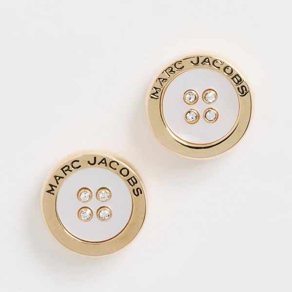 Marc Jacobs Button Mop Stud Earrings