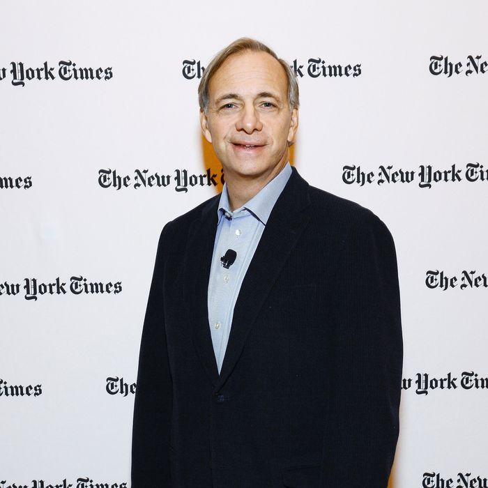 Founder of Bridgewater Associates Ray Dalio attends the New York Times 2013 DealBook Conference in New York at the New York Times Building on November 12, 2013 in New York City. 
