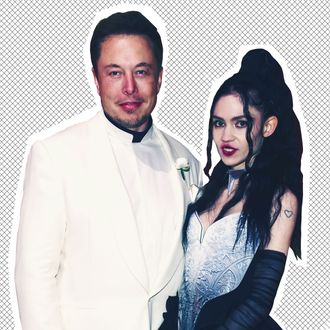 Elon Musk and Grimes at the Met Gala.