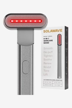 Solawave 4-in-1 Red Light Therapy Wand for Face & Neck (Charcoal)
