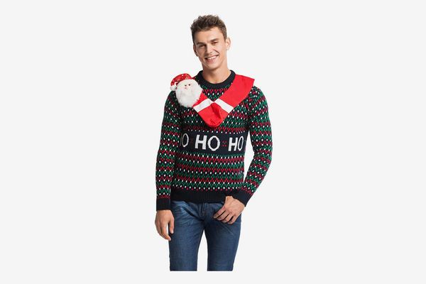 Men’s Ugly Christmas Sweater Santa Xmas Pullover