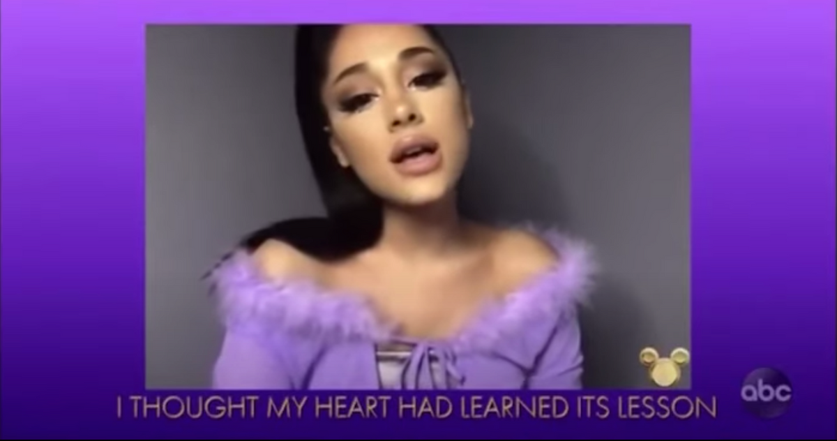 Watch Ariana Grande Sing I Wont Say Im In Love Disney Abc 4459