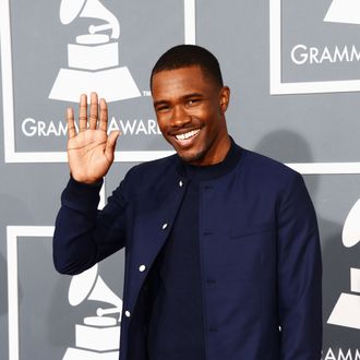 LOS ANGELES, CA - FEBRUARY 10: Singer Frank Ocean arrives at the 55th Annual GRAMMY Awards at Staples Center on February 10, 2013 in Los Angeles, California. (Photo by Jason Merritt/Getty Images)