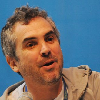 Mexican director Alfonso Cuaron adresses the audience during a meeting with young people in the sidelines of the XVIII Ibero American Summit in San Salvador on October 30, 2008. Leaders from Spain, Portugal and Latin America seek to present a joint statement at a meeting of the Group of Twenty (G20) leaders on the global financial crisis in Washington on November 15. AFP PHOTO MIGUEL ALVAREZ (Photo credit should read MIGUEL ALVAREZ/AFP/Getty Images)