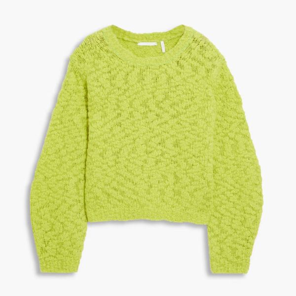 Helmut Lang Bouclé-knit wool-blend sweater
