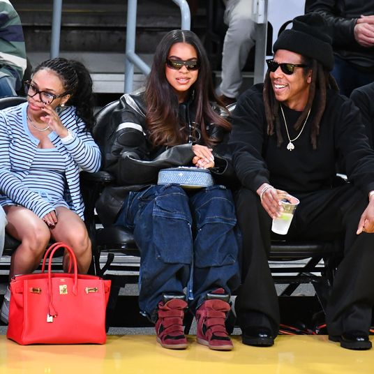 Celebrities At The Los Angeles Lakers Game