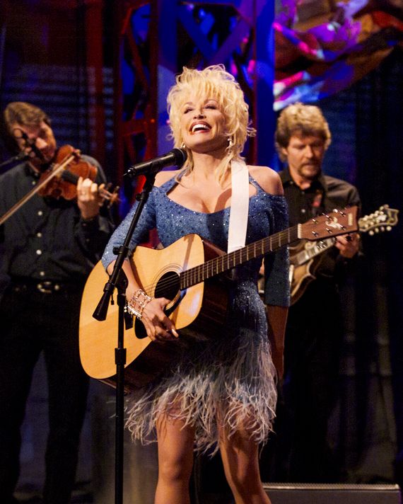 Dolly Parton at the 1999 bluegrass awards ceremony