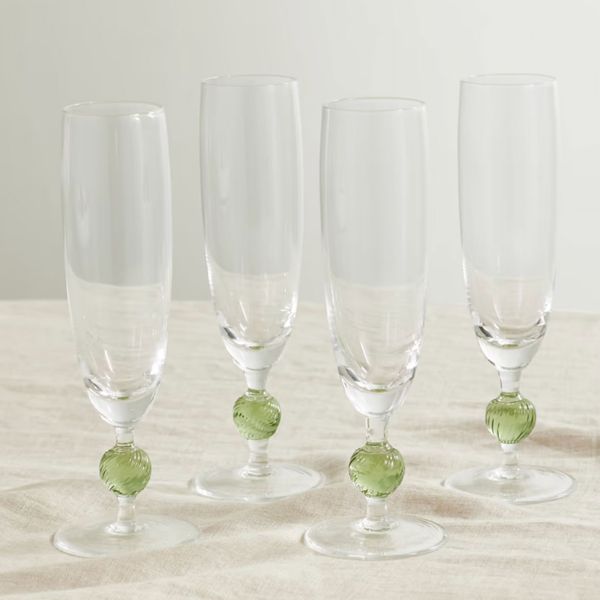 Cabana Demetra Set of Four Flute Glasses