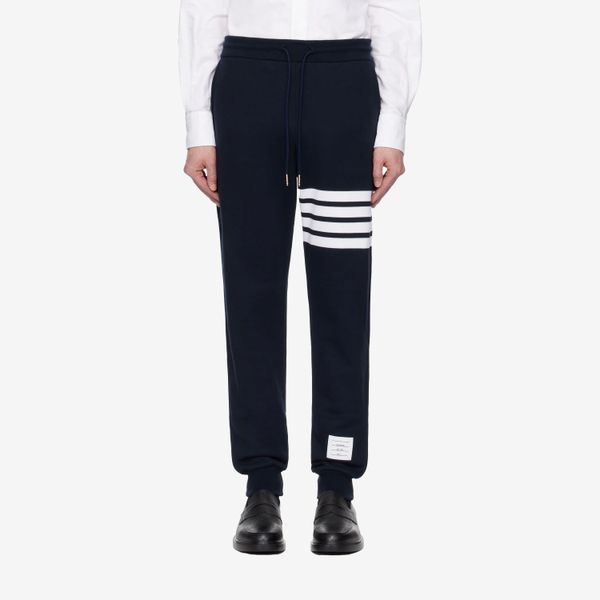 Thom Browne Navy Classic Loopback 4-Bar Sweatpants