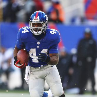 hmad Bradshaw #44 of the New York Giants in action during their game against the Philadelphia Eagles at MetLife Stadium on December 30, 2012 in East Rutherford, New Jersey. 