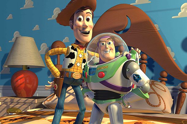 It's impressive how much Pixar got right in its very first at-bat. Toy Story could have simply rested on its laurels as the first CG-animated feature film ever; instead, the Pixar braintrust packed every frame with creative detail, worked with top screenwriters including Joss Whedon, and employed starry voices like Tom Hanks and Tim Allen (a move that coaxed every other animation studio to put big star names above the title, with varying degrees of success). If it isn't ranked as highly as its sequels, that's only because they managed to build so well on what this film had already established. And also, because Woody is a little bit of an asshole in it.