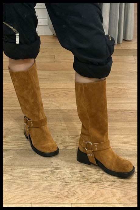 The author wearing Maguire's Lucca boot.