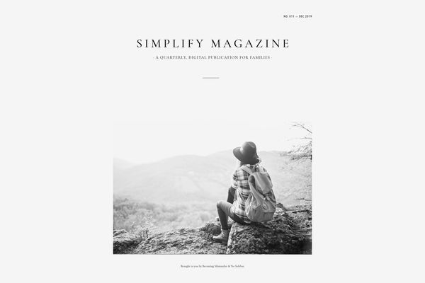 ‘Simplify Magazine’ Lifetime Subscription