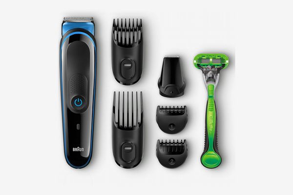 Braun MGK3040 Men's Beard Trimmer for Hair Trimming with 4 Combs & Gillette Body Razor