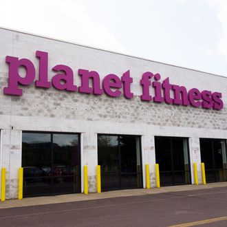 A Planet Fitness.