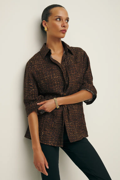 Reformation Ian Oversize Linen Shirt