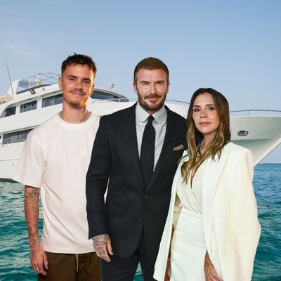 Luxury private motor yacht at sea