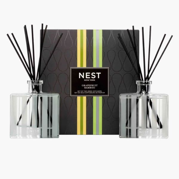 NEST New York Grapefruit & Bamboo Reed Diffuser Duo