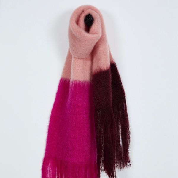 Mantas Ezcaray Mohair & Wool Colorblock Scarf