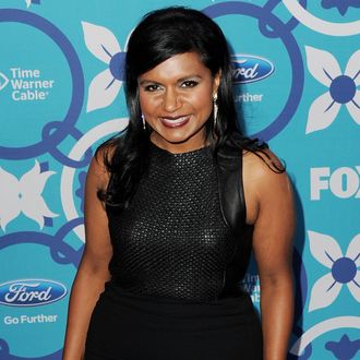 Actress Mindy Kaling arrives at the Fox Fall Eco-Casino Party at The Bungalow on September 9, 2013 in Santa Monica, California. 