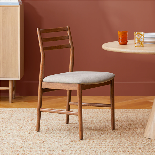 Article Wosla Dining Chair - Smoked Oak and Santolina Gray