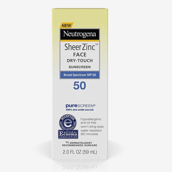 Neutrogena Sheer Zinc Face Dry-Touch Sunscreen Broad Spectrum SPF 50, 2 Fl. Oz.