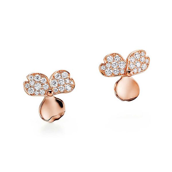 Tiffany Paper Flowers™ Diamond Flower Earrings