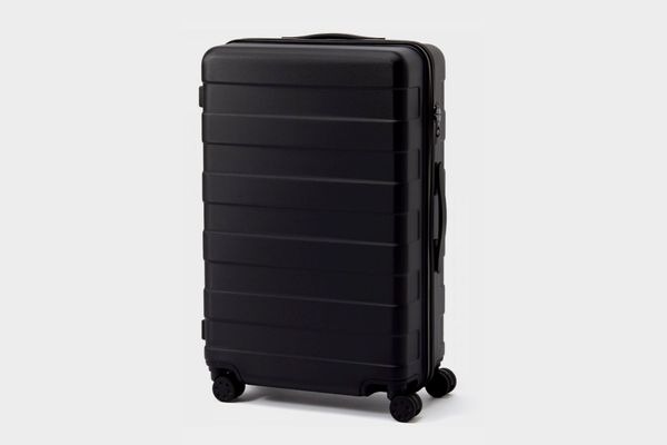 Adjustable Handle Hard Carry Suitcase 62L Black