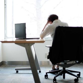 Business woman in the office.