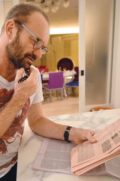 December 9, 2014, 9:43 a.m. I do the Financial Times crossword every day. It’s a cryptic crossword, not a direct-clue: The clue is hidden, and you have to figure out what it is. It’s very English: Nothing means what it says.