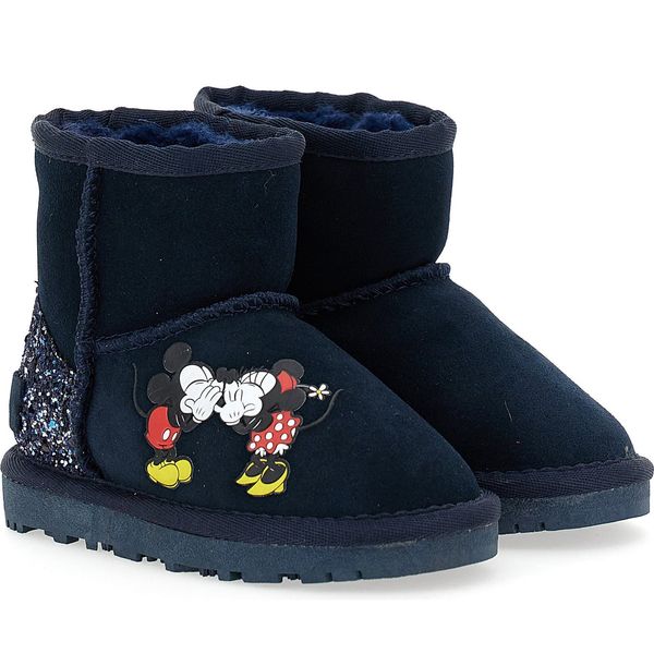 Master of Arts Mickey + Minnie Glitter Tab Winter Boots