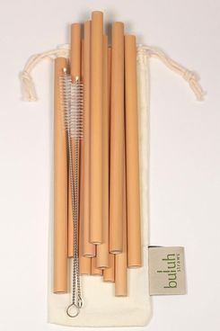 Iced KoffieStraw - 10 Straw with Cleaning Brush in Reusable packaging