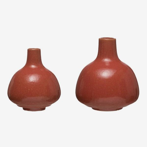 Effortless Composition Persimmon Mini Vase