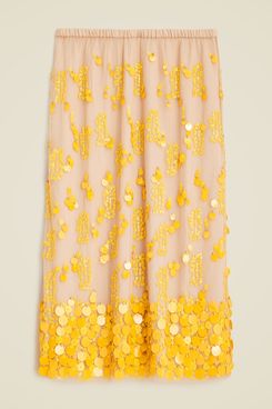 J.Crew Collection Flower-Sequined Midi Skirt