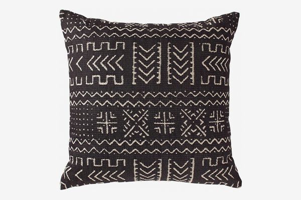 Rivet Mudcloth-Inspired Decorative Throw Pillow