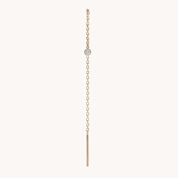 Catbird Diamond Greco Lariat Earring, Single