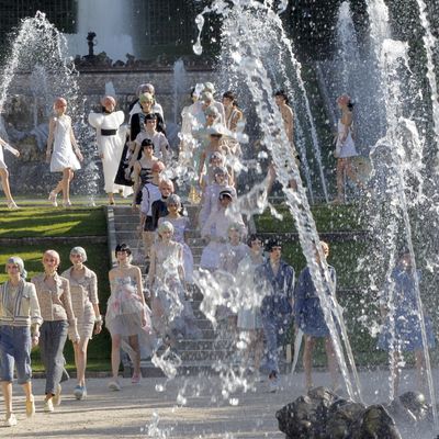 The finale of Chanel's Cruise 2013 show.