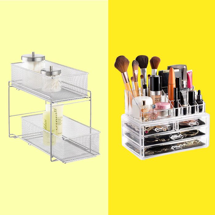 bathroom beauty product storage