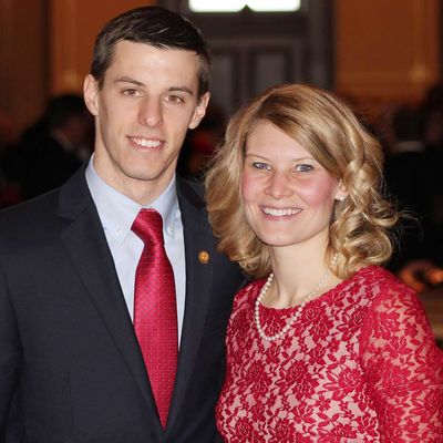Michigan GOP State Rep. Lee Chatfield with wife Stephanie Chatfield.